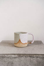 Load image into Gallery viewer, Big Mug 14oz - sage &amp; pink
