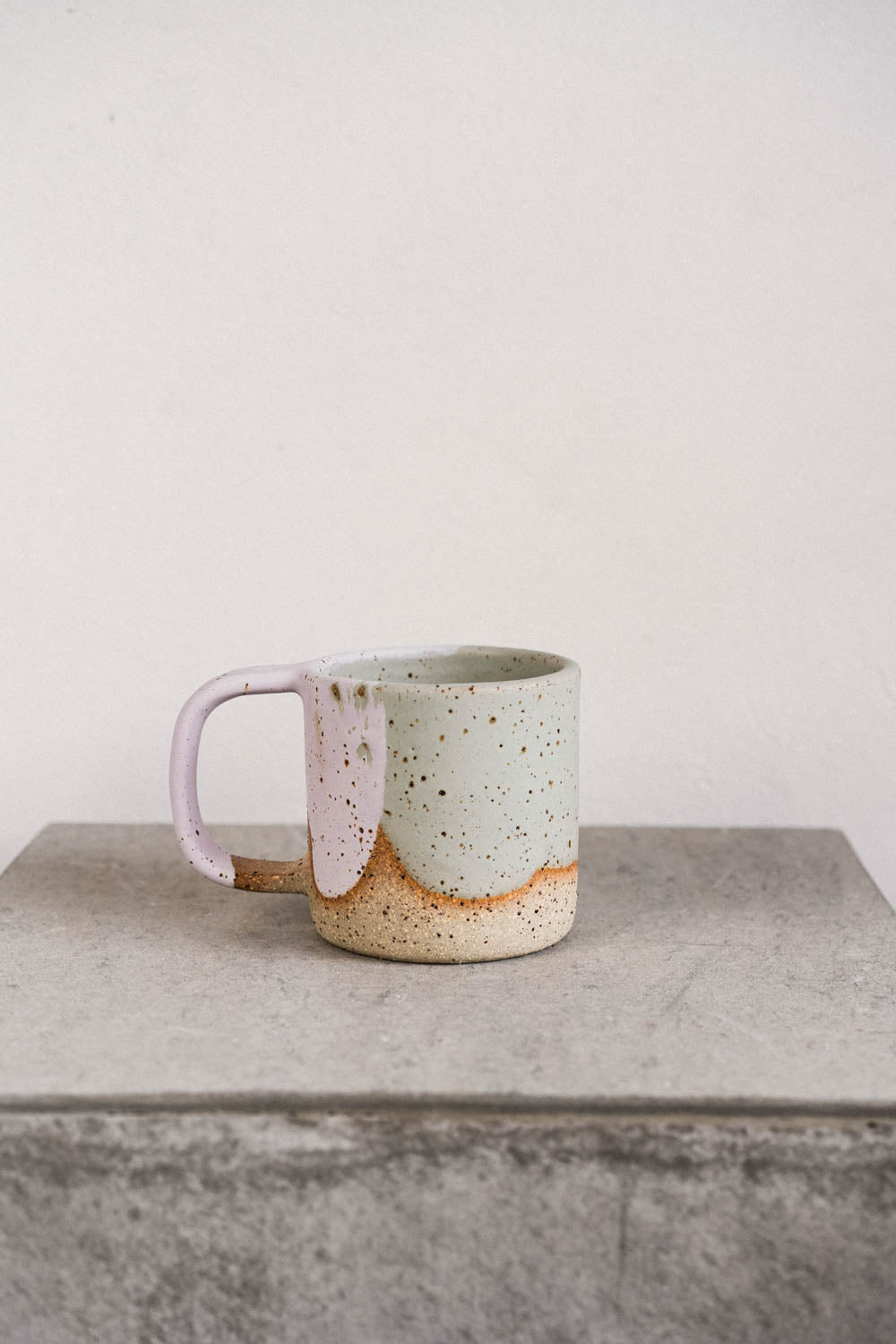 Big Mug 14oz - sage & pink