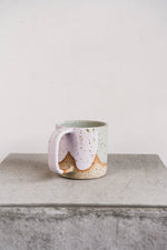 Load image into Gallery viewer, Big Mug 14oz - sage &amp; pink
