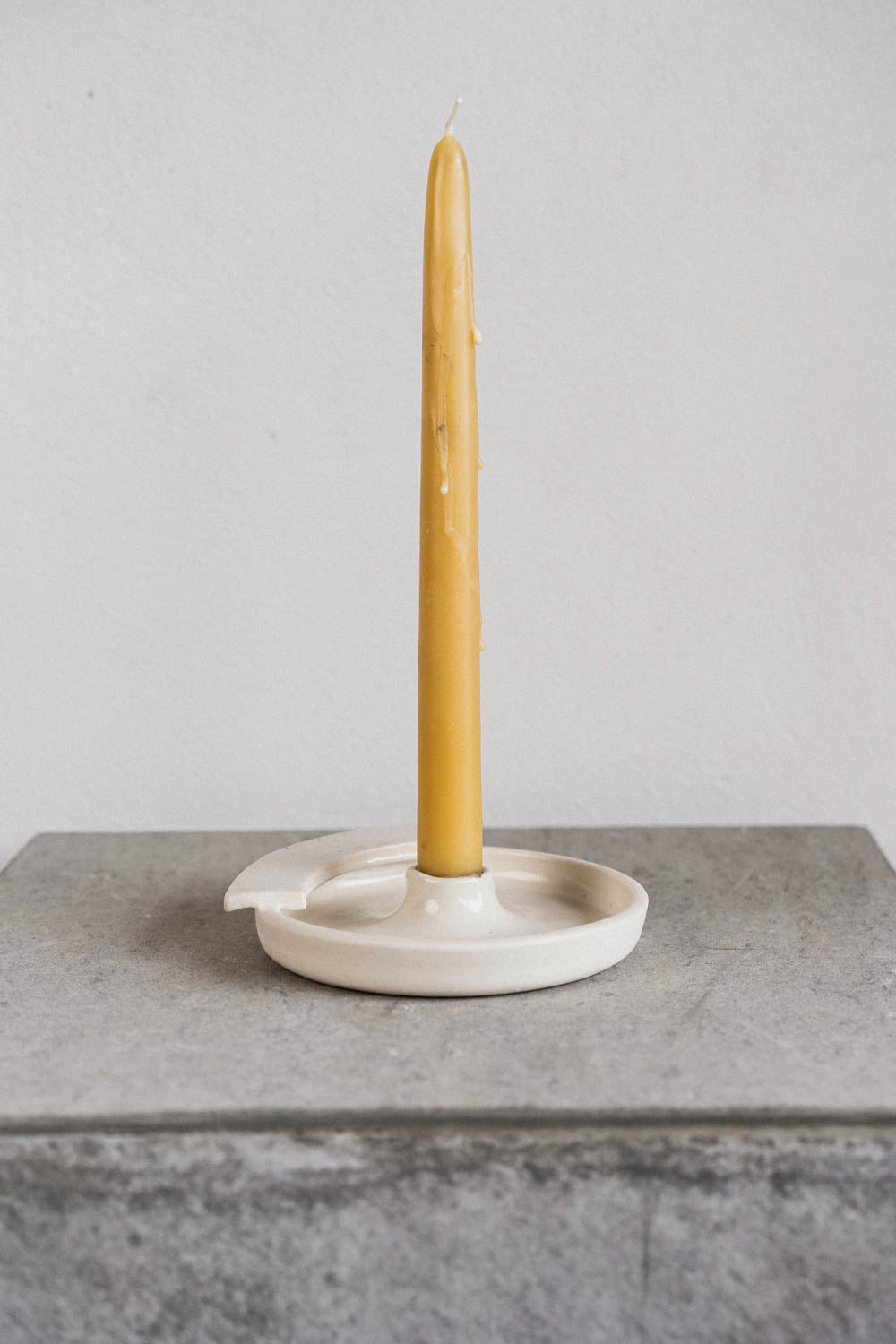 Ledge Candle holder - white
