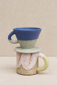 Coffee Pour over - Sage & cobalt