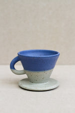 Load image into Gallery viewer, Coffee Pour over - Sage &amp; cobalt

