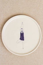 Load image into Gallery viewer, Breakfast Club Large Plate - Tree pose
