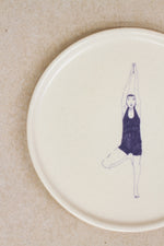 Load image into Gallery viewer, Breakfast Club Large Plate - Tree pose
