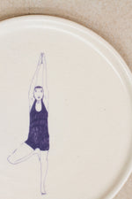 Load image into Gallery viewer, Breakfast Club Large Plate - Tree pose

